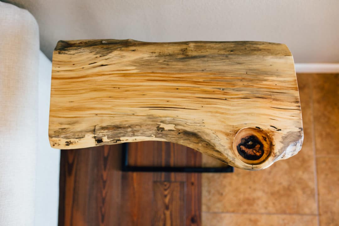 diy live edge side table 3