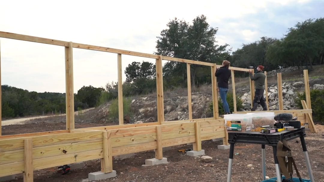 enclosed walk in garden with raised beds00 07 53 03still043