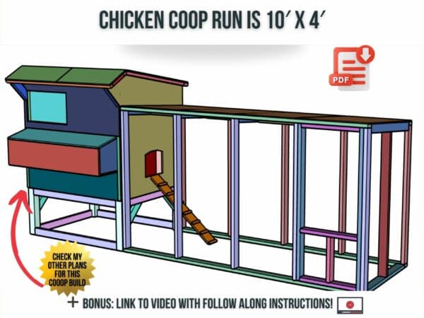 how to build a chicken coop run