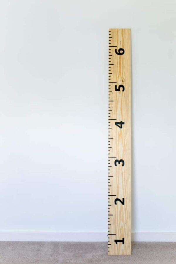 how to make diy kids growth chart ruler