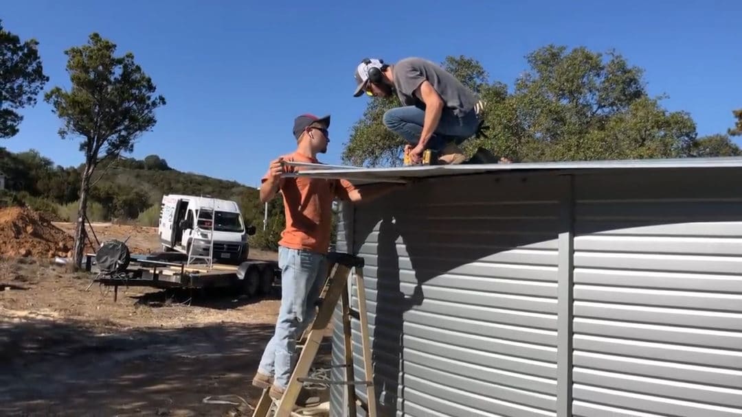 installing rain water collection00 09 41 05still037