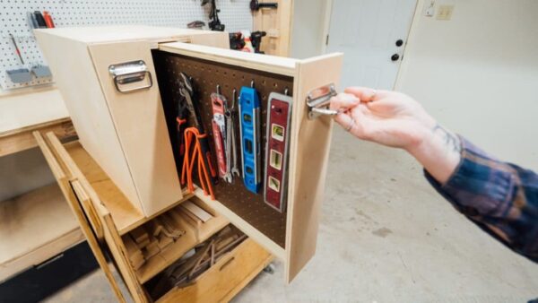 Slide Out Pegboard Cabinet-3